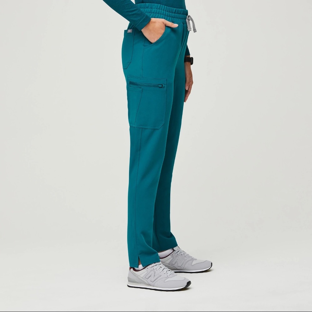 Figs Pacific Blue Yola High Waisted size Small/ Tall
